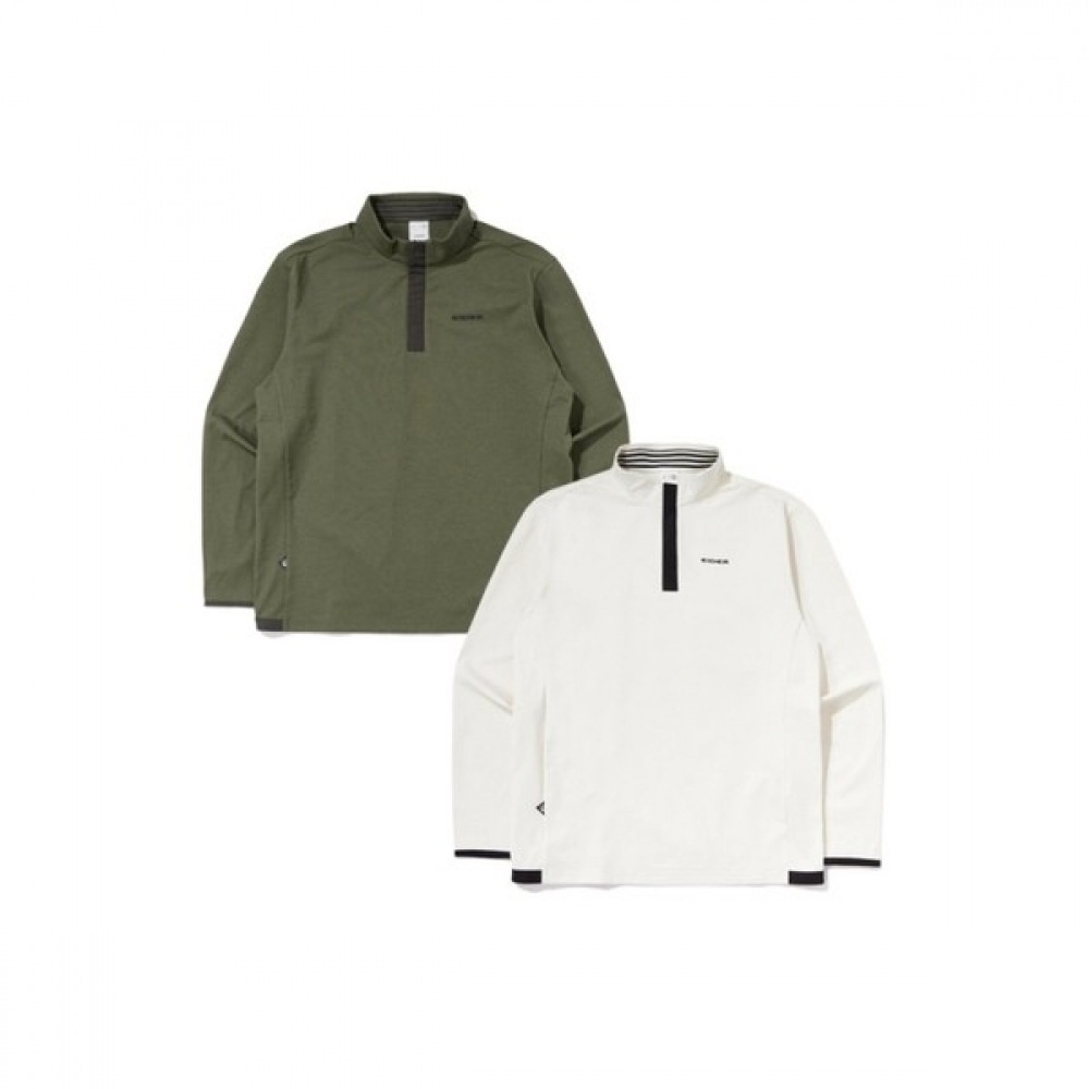 [アイダー] メンズモリーズロングスリーブジップアップ Tシャツ_DMP23234