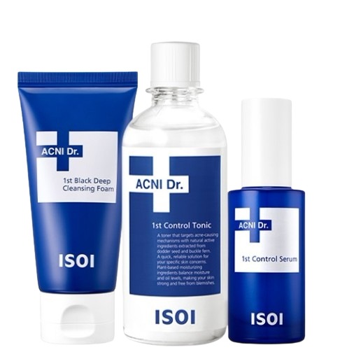 【3点セット】アクニドクター 1stコントロールトニック130mL/応急鎮静セラム/クレンジングフォーム
