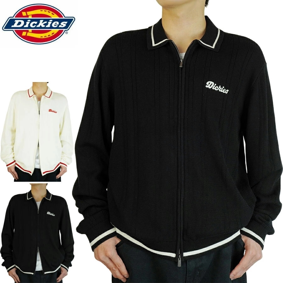 DICKIES ディッキーズメンズ カーディガンルイスタウン フルジップ カーディガン LEWISTOWN FULL ZIP CARDIGANBLACK ブラック EG