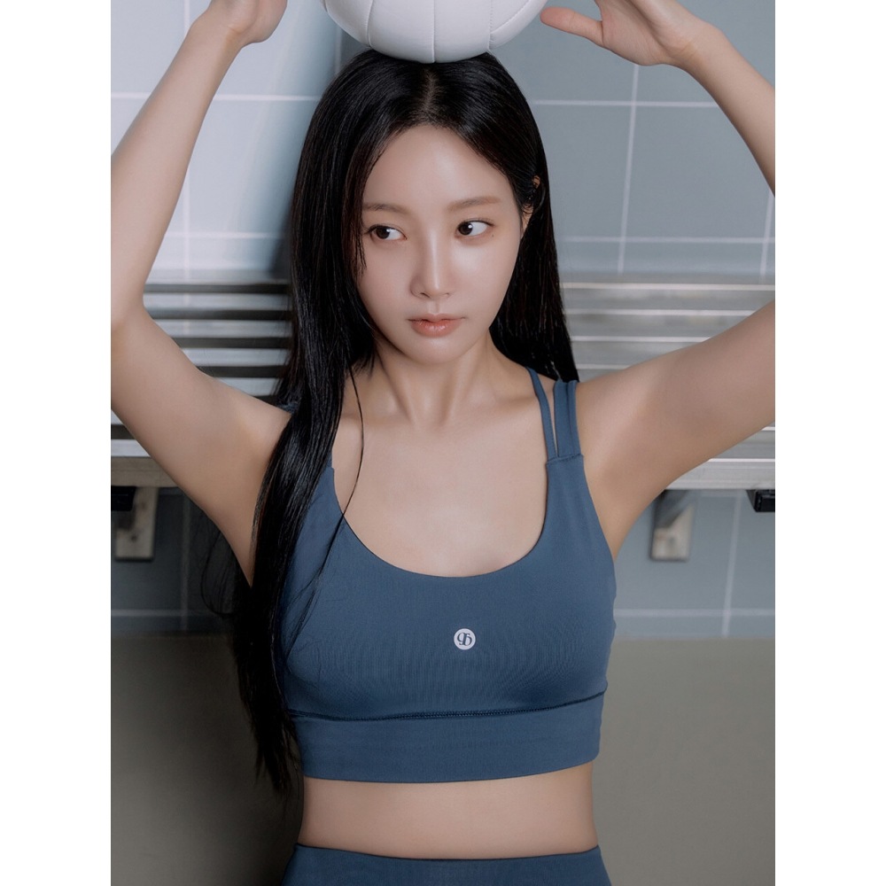 CITYBREEZE アクティブエアリーストラップブラトップアッシュブルー
