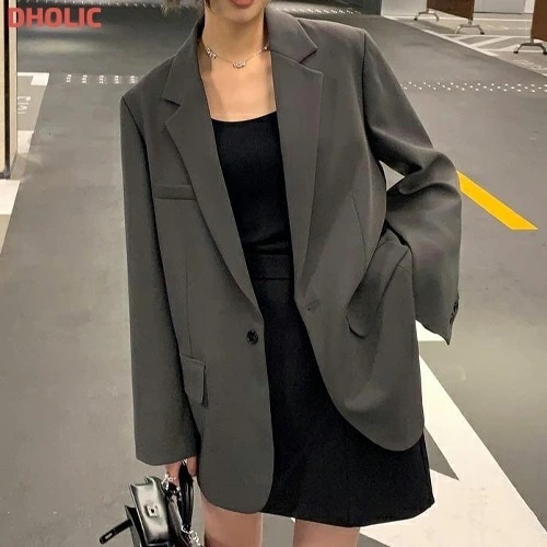 [メガ割りSALE]ボクシーテーラードミドルジャケット