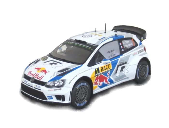 ｲｸｿﾓﾃﾞﾙ VW ﾎﾟﾛ R WRC 14ｶﾀﾙｰﾆｬﾗﾘｰ優勝 #1 S. Ogier/J.
