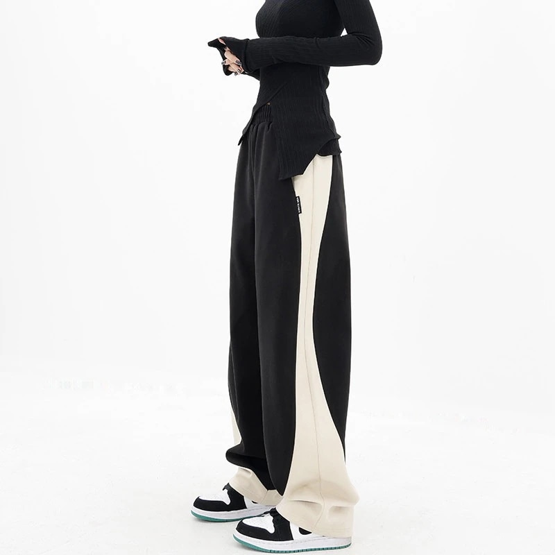 着痩せ切り替えスポーツパンツのガードルスラックスパンツハーレムパンツのデザイン感ズボンジョガーパンツ