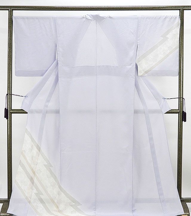 夏物 訪問着 新品仕立済 正絹 夏物 雪輪匹田模様 絽訪問着 新品 仕立て上がり 着物