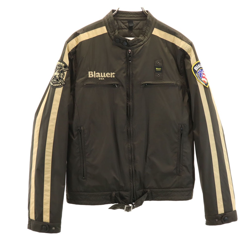 ブラウアー ツーリング ナイロンジャケット L ブラウン系 Blauer 薄中綿入り メンズ