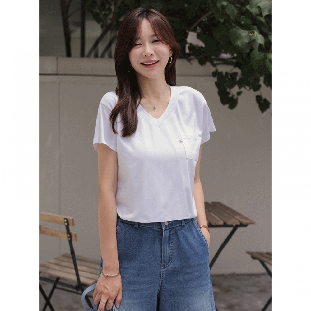 Click & Funny スティーンモーダル Vネック t シャツ 5,027円