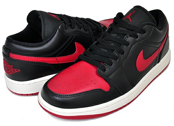 ウィメンズ エアジョーダン 1 ロー スニーカー AJ1 ブラック レッド セイル 11,679円