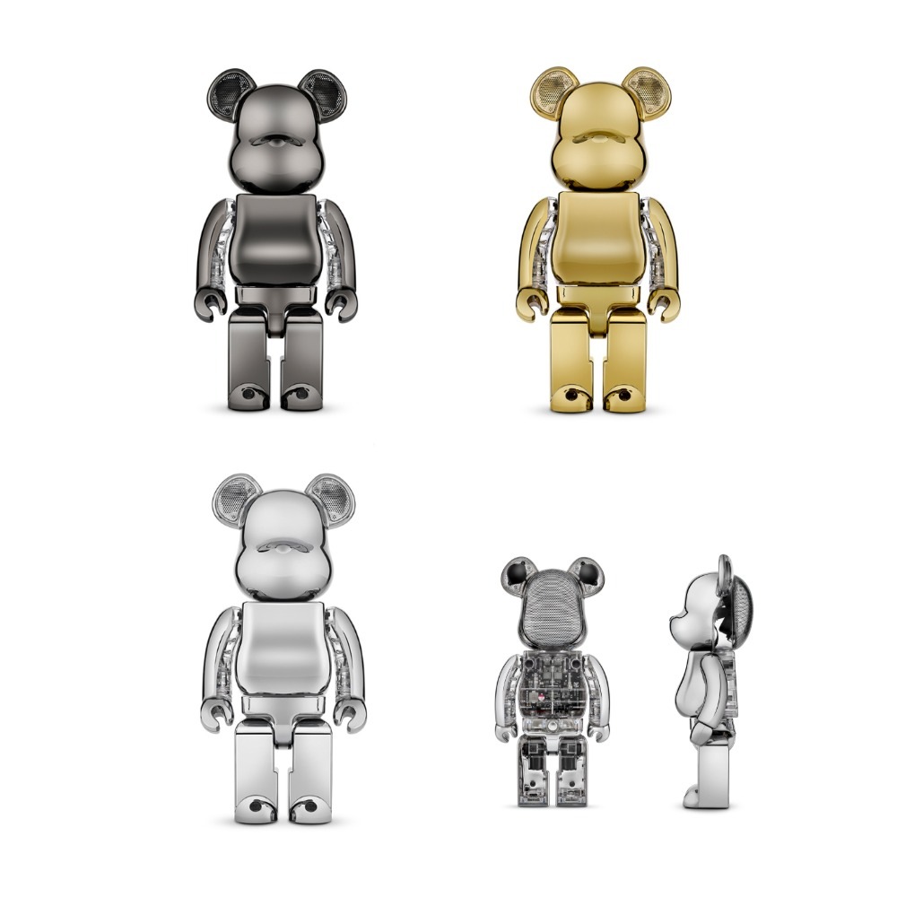 【BEARBRICK Audio】400% クローム Bluetoothスピーカー 高級 インテリア 限定