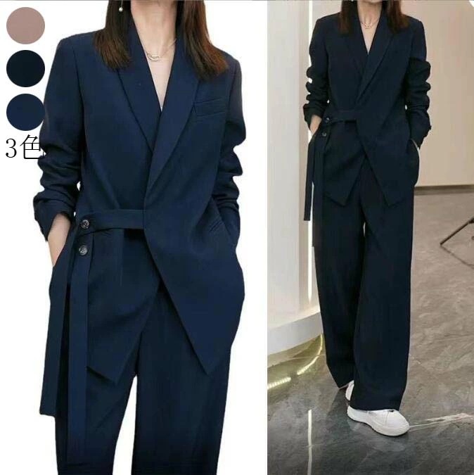 スーツ レディース フォーマル 大きいサイズ ママスーツ 入学式 入園式 卒業式 ママ ビジネス セットアップ 2点セット パンツスーツ ビジネススーツ ママ セレモニー ママ リクルート 洗える 上