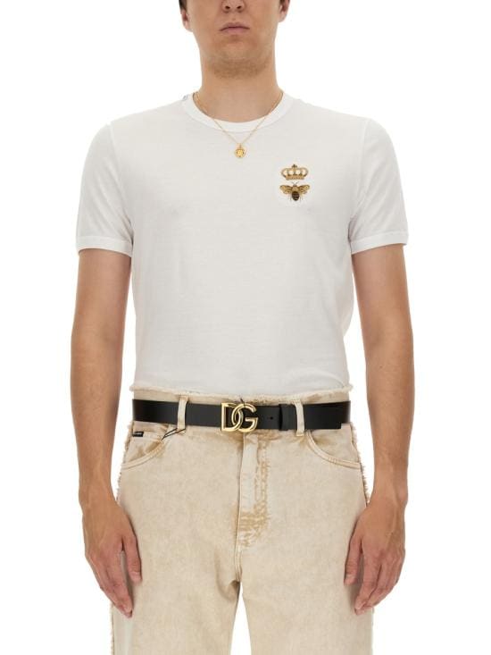 DOLCE & GABBANA Men T-Shirts G8PV1Z G7WUQW0800 WHITE