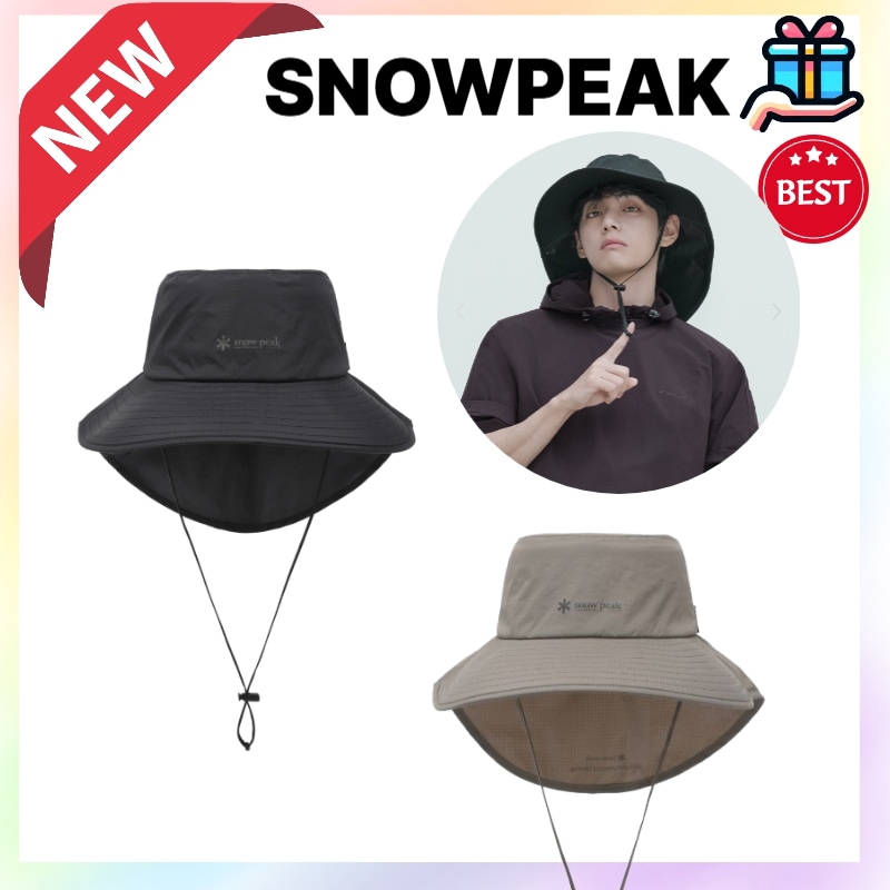 【26SS新作 / 正規品】Snow Peak コーデュラ 軽量 サンシェードハット BTS V 着用モデル / UPF50+ / 撥水 / アウトドア帽子