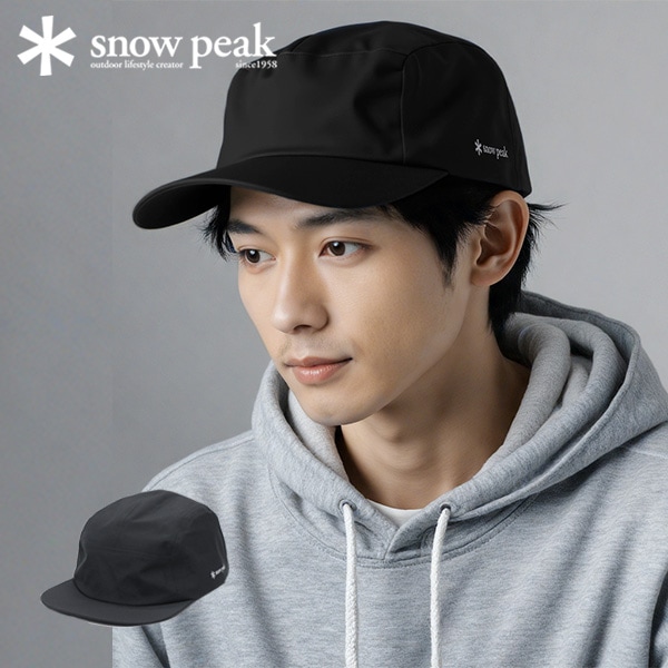 キャップ メンズ レディース ブランド 深め 防水 防風 レインキャップ 吸水速乾 フラットバイザー シンプル アウトドア ゴアテックス GORE-TEX Rain cap AC-25SU006
