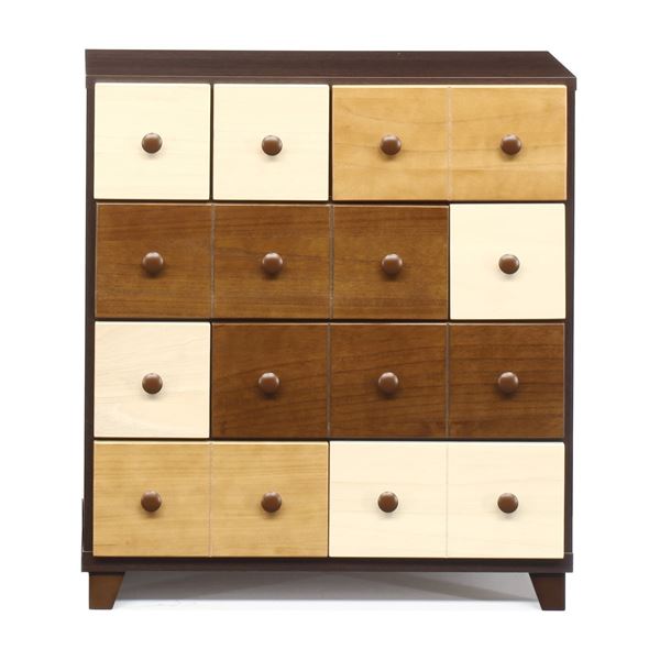 日本製 天然木 チェスト 4段 75.5cm幅 ブラウン本体 完成品 タンス 衣類収納 引出し収納
