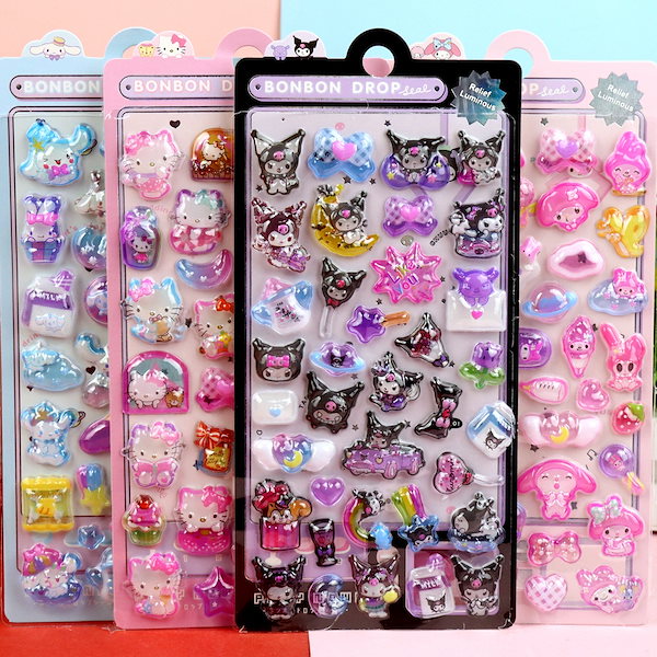 Sanrio レア　ボンボンドロップ　シール　まとめ売り　キティ　24枚 サンスター文具 BONBON DROP SEAL(ボンボンドロップシール) サンリオ