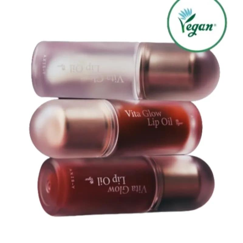 [25SS/新作]ビタグロウ リップオイル 4ml 3color #olive #tocophero #ceramide #chilled berry #cozy fig #dreamy olive