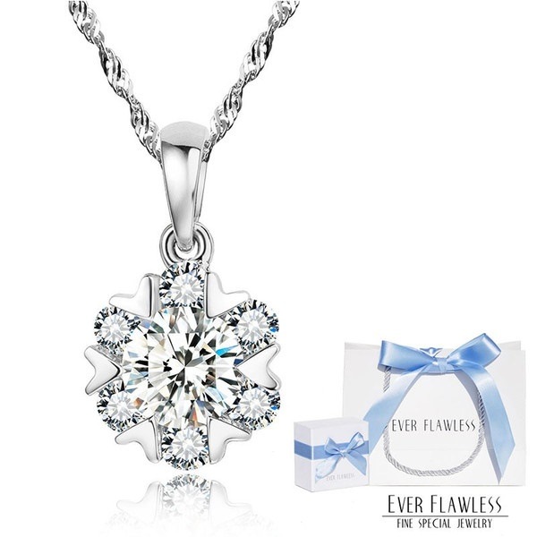 レディース ネックレス スワロフスキー 雪の結晶 シルバー 誕生日 記念日 クリスマス プレゼント