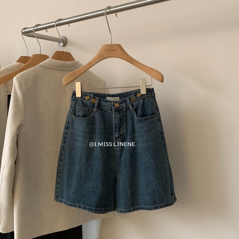 レトロウォッシュデニムショートパンツ レディース 2024夏 ハイウエスト スリム 薄手 ゆったり ワイドレッグパンツ