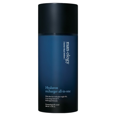 【JTr】 マンオロジー ヒアルロン リチャージャー オールインワン / 100ml / 1個 / メンズ用 / 高保湿 / ヒアルロン酸 / 低刺激