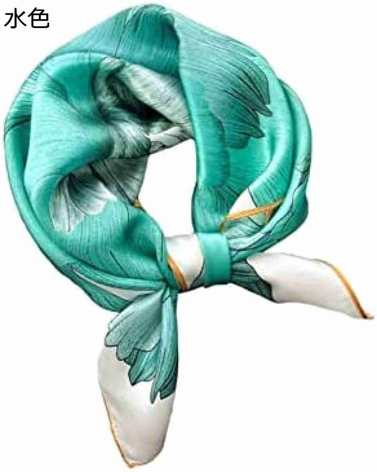 【20%OFFクーポン～】スカーフ 風 レディース 正方形 制服用 ネッカチーフ スクエアスカーフ 春夏 おしゃれ 花柄 滑らか 柔らか バッグ飾り 髪飾り オフィス プレゼント 海辺 多用途 通勤