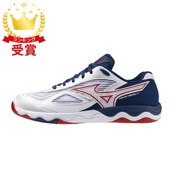 返品交換不可 大特価 MIZUNO ミズノ ウエーブメダル7 WIDE 卓球 ユニセックス 卓球 ウエーブメダル メンズ 81GA241501