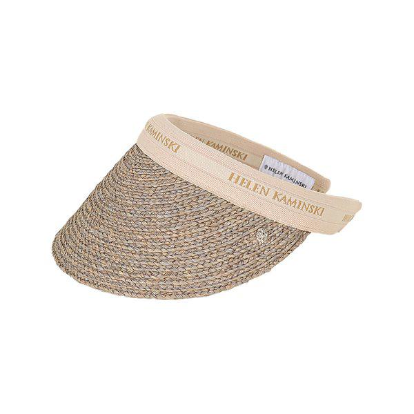 26SS 女性 ビアンカ 10 バイザーハット イクリプスメランジナチュラルロゴ HAT52491 ECLIPSEMELANG