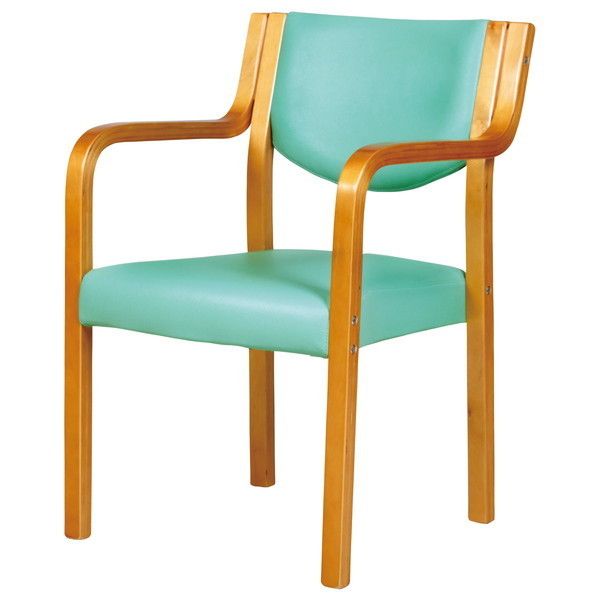 MC-510NA(GN) 木製チェア グリーン メーカー直送