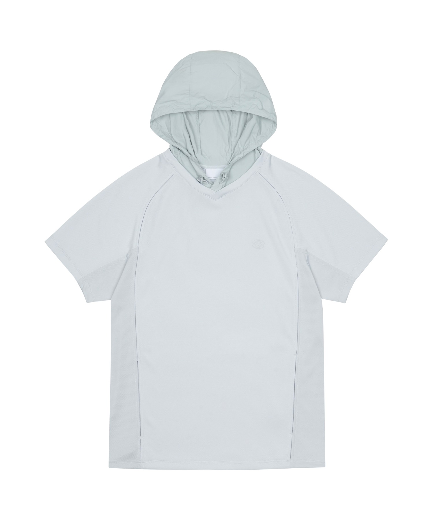 【SANSANGEAR】 26SS HOODED MESH T-SHIRT : SKY BLUE