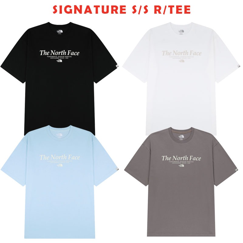 韓国正規品保証 関税負担なしNT7US10J SIGNATURE S S R TEEデイリー 基本 着装 男子 女子 人気 韓国 ファッション 男女共用 アウトドア