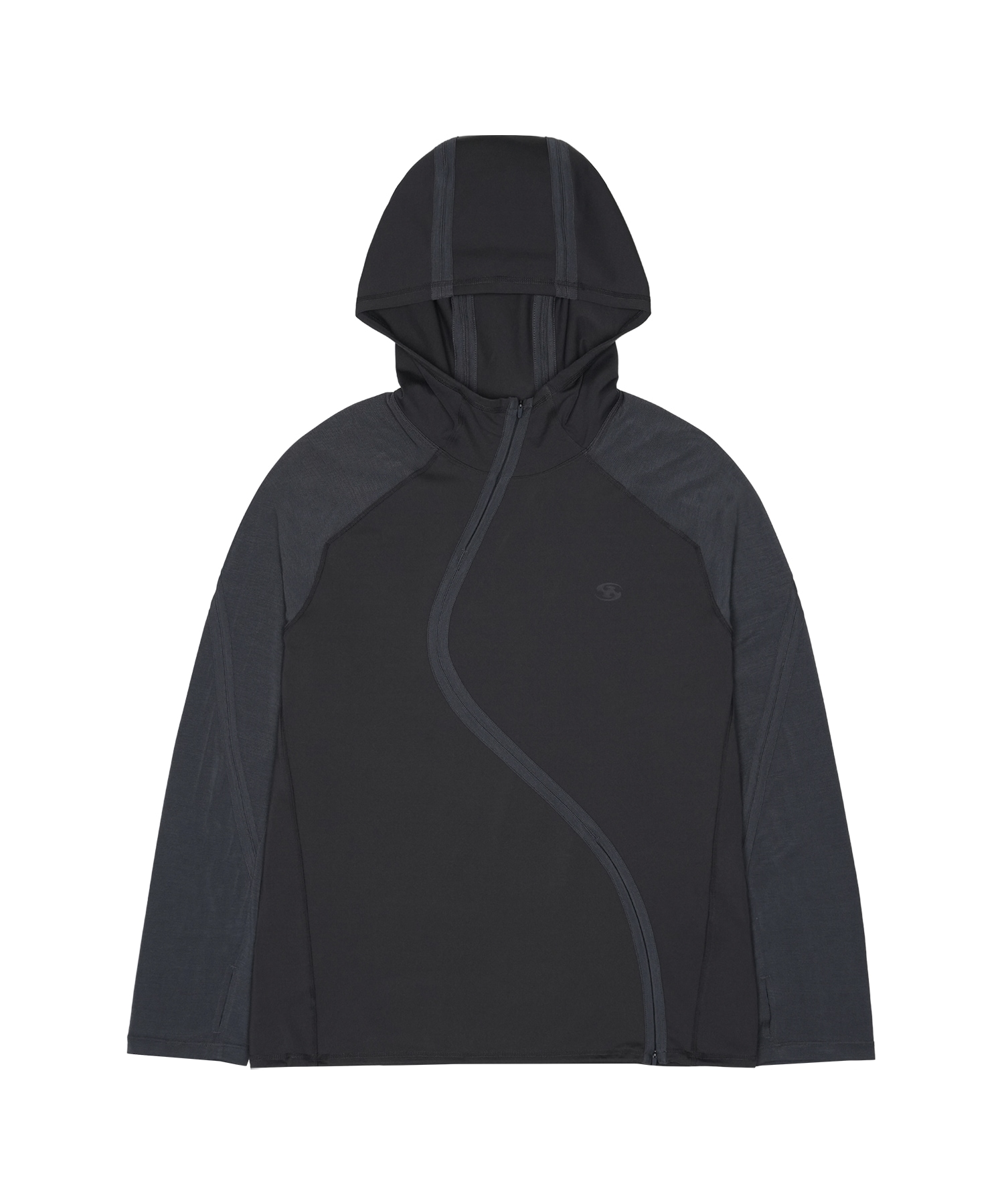 【SANSANGEAR】 26SS WAVE LONG SLEEVE : BLUE CHARCOAL