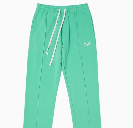 レディース パンツ ボトムス スウェット ジャージ 部屋着 裏起毛 タイト スリム 細身 ストレート ペプラム Aライン Iライン ウエストマーク ウエストリボン バックリボン 裏起毛 綿 コットン