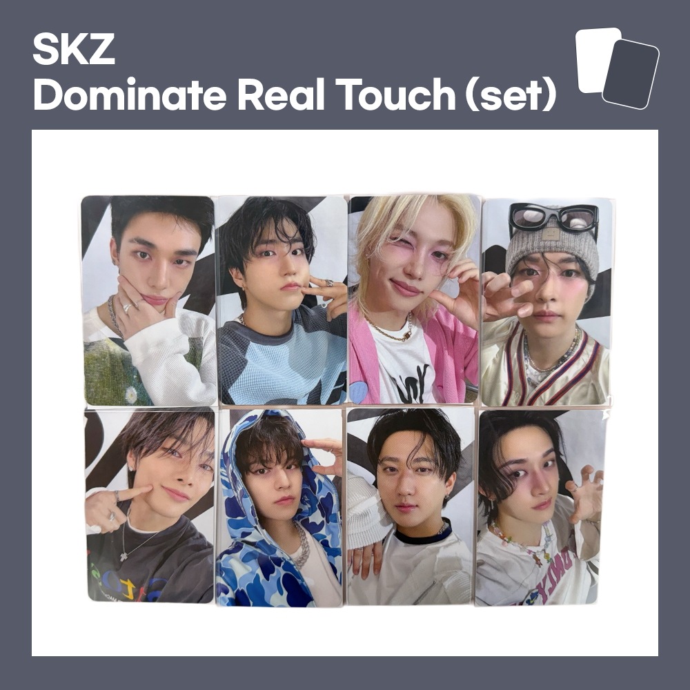 [公式] SKZ Stray Kids dominate : celebrate official photocard real touch (set)