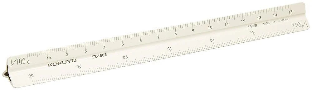 （まとめ買い）三角スケール アルミ ポケット用 15cm TZ-1565 [x3]