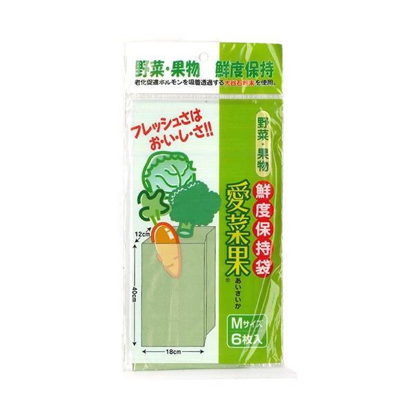 （まとめ）関西紙工 愛菜果 M 1パック（6枚） [x50セット]