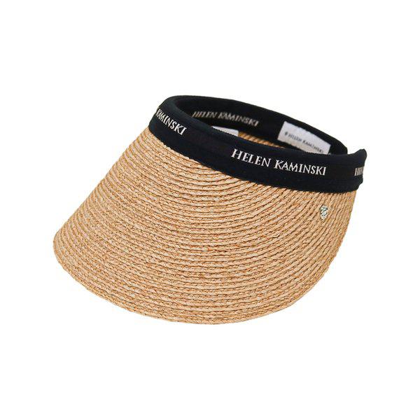 26SS 女性 ビアンカ 12 バイザーハット ナチュラルブラックロゴ 26SS HAT52493 NATURALBLACKLOGO