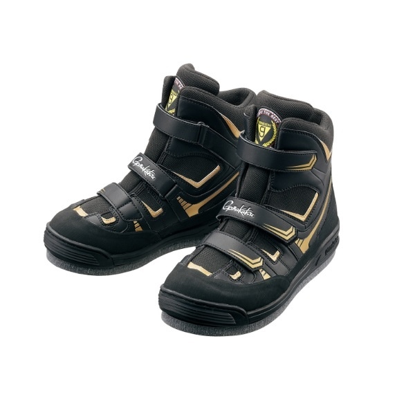 がまかつ GM4514 フェルトスパイクシューズ(パワータイプ) ブラック×ゴールド M(24.5-25.0cm)