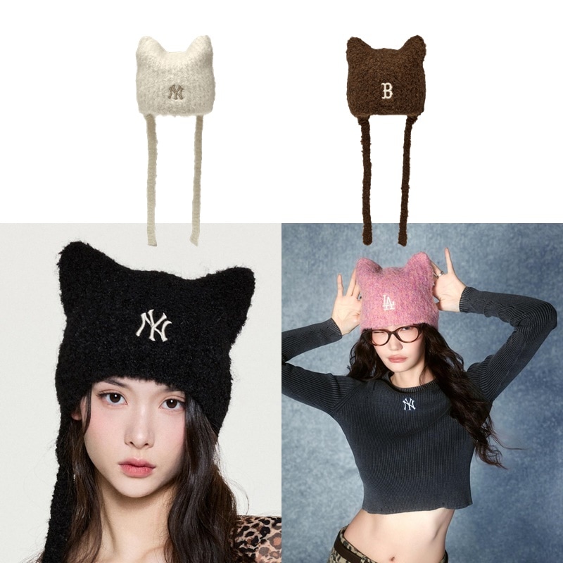 MEOWING EARFLAP BEANIE かわいい帽子