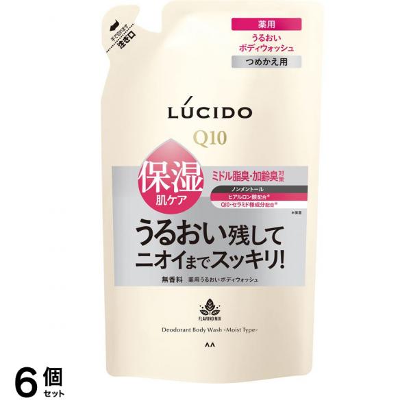 () 薬用デオドラントボディウォッシュ うるおいタイプ 380mL (詰め替え用) 6個セット