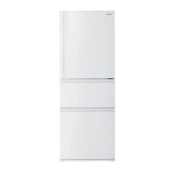 TOSHIBA(東芝) 冷蔵庫 幅60.0 326L GR-W33SC(WU) 3ドア 右開きタイプ 野菜室がまんなか Ag+低温触媒 除菌 脱臭 3段冷凍室 2024年モデル マットホワイト