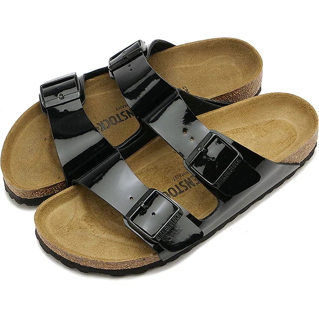 レディース サンダル アリゾナ [1005292] ARIZONA BS ドイツ製 コンフォートサンダル 健康サンダル BLACK BIRKO-FLOR-PATENT 正規取扱店