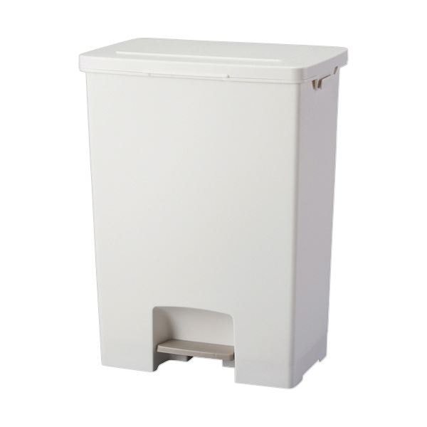 （まとめ） アスベル エバン ペダルペール 45Lワイド ホワイト A6006 1台 5セット