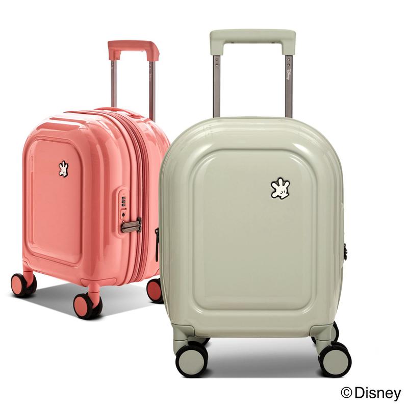 ディズニー ジョイフル 6+16インチ 旅行用キャリーケース ポーチセット 機内持ち込み バッグ 旅行バッグ 拡張型 PC ラゲッジ TSA