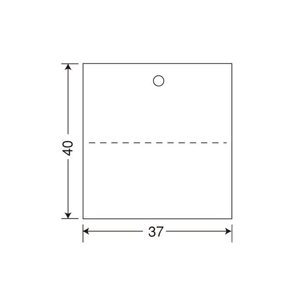 サトー タグ 標準2号 プロパー 40x37 544103471 1箱（20000枚：2000枚x10巻）