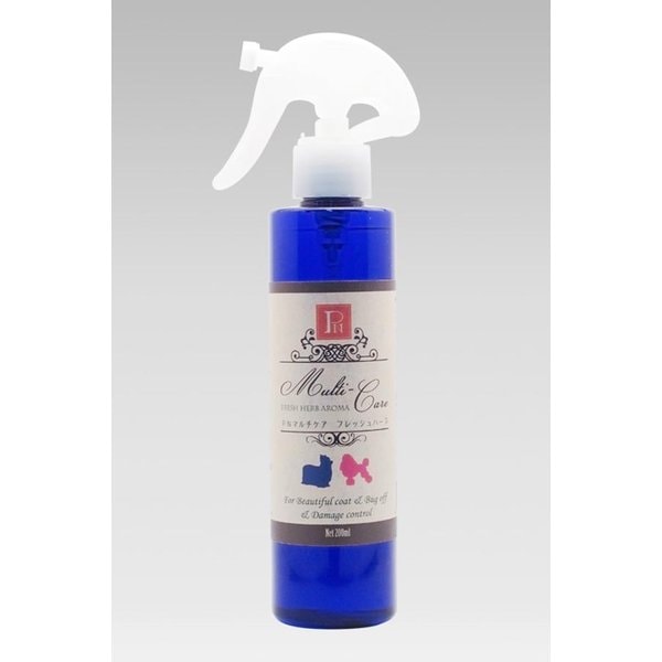 ペットニーム PN マルチケア フレッシュハーブ 200ml 【5個セット】なめても安心 ペット用 犬 猫 毛艶アップ UV効果 虫対策 静電気防止 天然由来成分のみ使用 低刺激 日本製 国産 環健