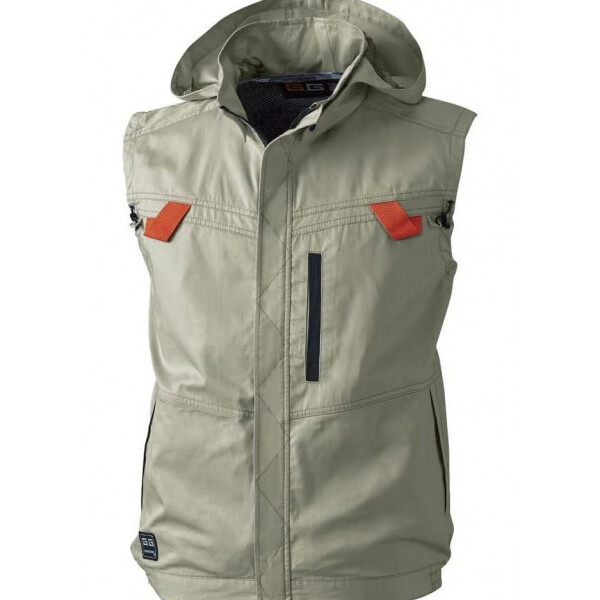 5039-06 EFベスト 5Lサイズ カーキ(91) G.GROUND