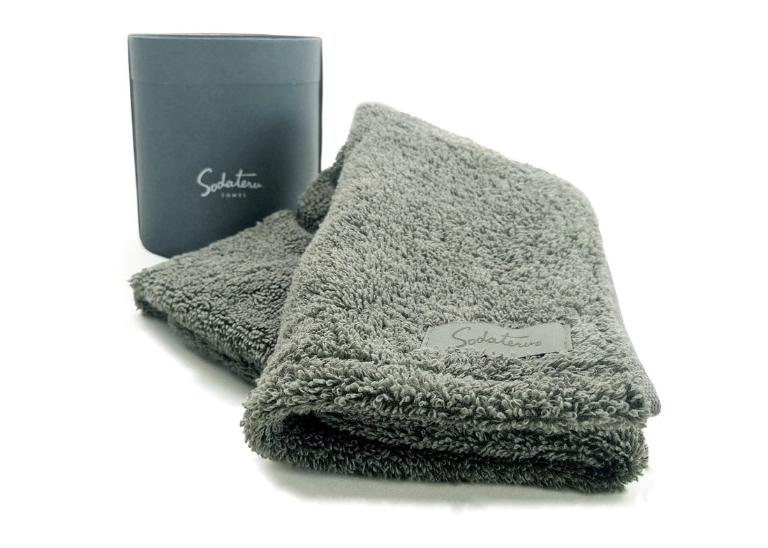 育てるタオル「feel」フェイスタオル カラー:モス(カーキ系)