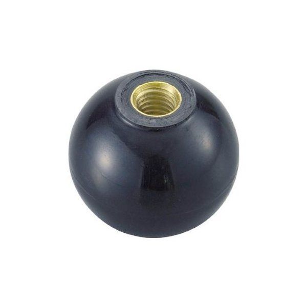 TPC20-5BK 黒 樹脂製握り玉 金具付 20XM5mm (20個入) メーカー直送