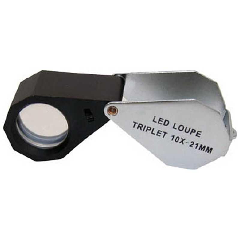 池田レンズ工業　ライト付10倍ルーペ　WLED10