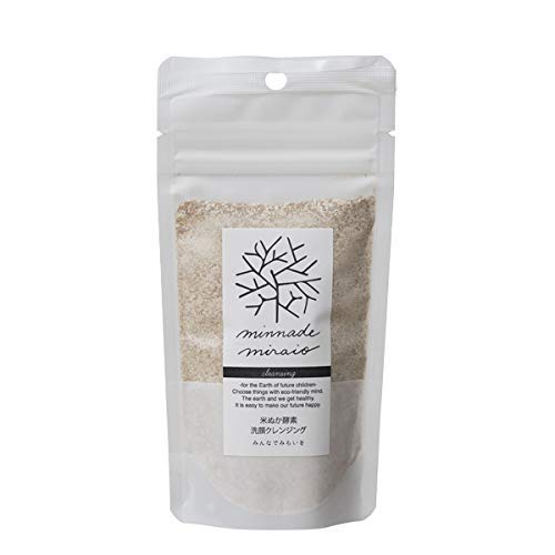 みんなでみらいを 100%無添加 米ぬか酵素洗顔クレンジング 詰替えパック 70g×3袋 5,087円