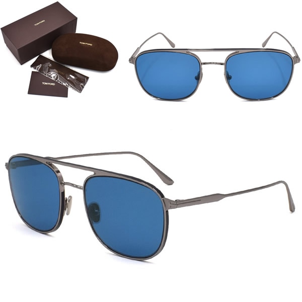サングラス FT0827-14V-56 Jake サングラス EYEWEAR FT827 メンズ シルバー ブルー