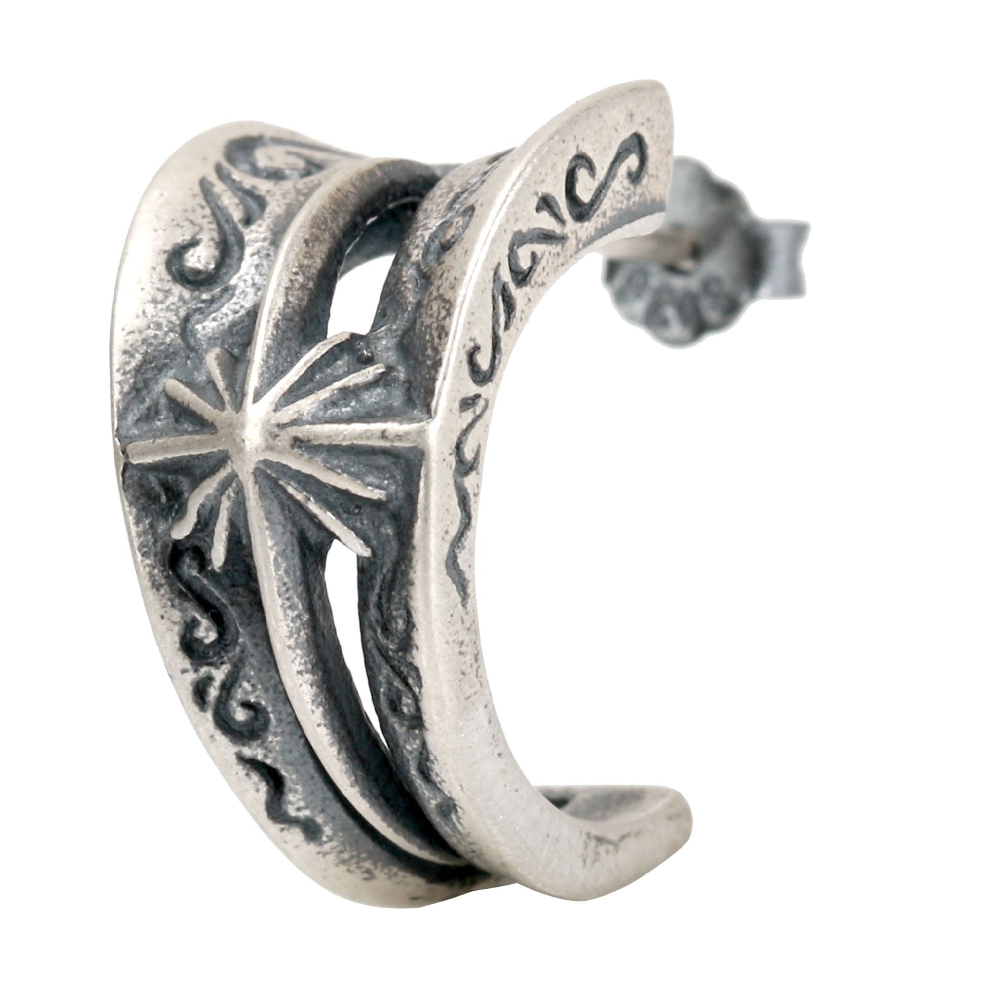 925 スタッドピアス 太陽神 [es185]